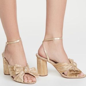 Gold Foil Bow Heels